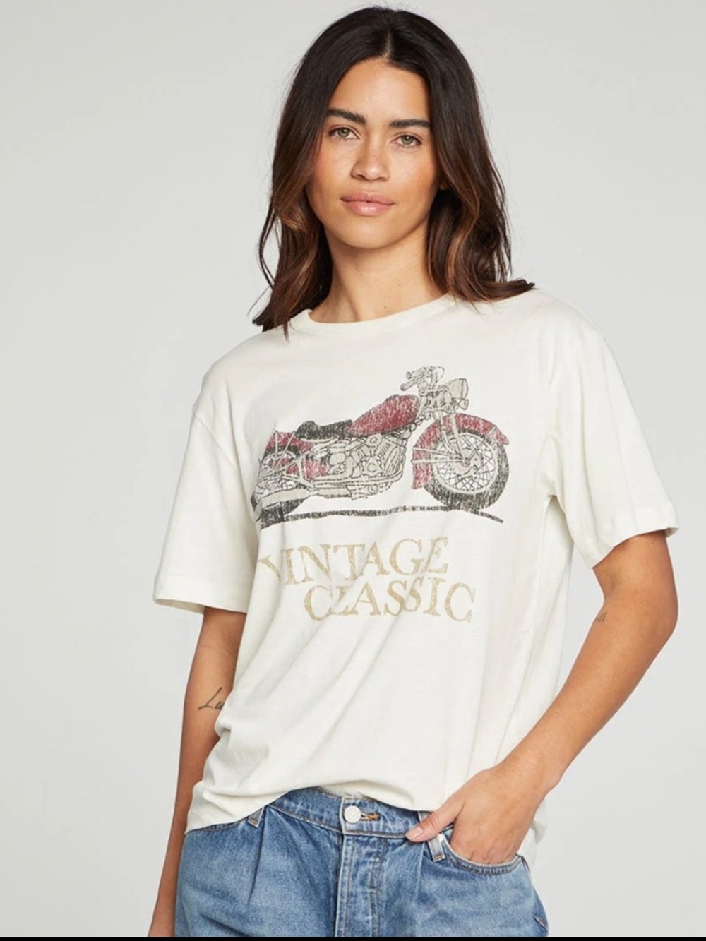 L NWOT Chaser Motorcycle Graphic T-shirt